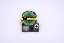 Compatibil Epson LK-4YBA5 / SU5Y, 5 mm x 2, 5 m, imprimare neagră / fundal galben, bandă compatibilă termocontractabilă (LK-4YBA5)