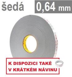 3M VHB 4936-P, grosime 0, 64 mm; bandă acrilică dublu adezivă foarte puternică, gri deschis, 19 mm x 3 m (AA-4936-3019-8)