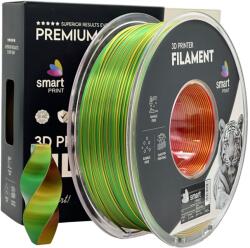 Smart Print FG-S105-E1, filament 3D, PLA Silk, 1, 75 mm, 1000 g, Tri Color, Multicolor (Roșu, Galben, Verde) (FG-S105-E1)
