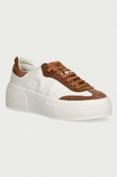 Max Mara sneakers pentru femei din piele 9BY2-OBDW0W_01X (2625766035600.TOBACCO)