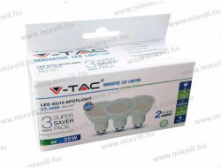 V-TAC SKU-7270 5W GU10 SMD LED spot izzó 400 lm 4000K semleges fehér 230V 3 db/csomag (7270)