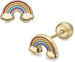 Lisa Jewelry for Kids szivárvány gyerek fülbevaló gömbzárral (JTAG-0695-18) - jutaoraekszer