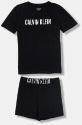 Calvin Klein Underwear gyerek kétrészes pizsama pamut elasztánnal - fekete 152-164