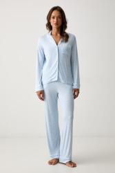 DKNY kétrészes pizsama női viszkózzal - kék XS - answear - 37 990 Ft
