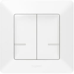 Legrand Netatmo 752187 Vezeték nélküli kapcsoló - kettős egypólusú Valena Life Netatmo fehér ( 752187 ) (752187)