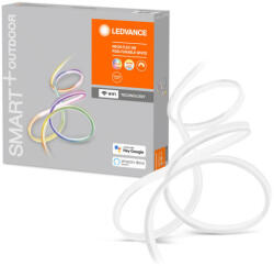 OSRAM SMART+ WIFI vezérlésű NEON FLEX 3M, kültéri, LED szalag, 15W-os, változtatható színhőmérséklet: fehér / RGBTW állítható (2700-6500 K), IP44, 520lm, hangvezérelhető, 3000mm x 17, 5mm x 9, 8mm ( 4058075