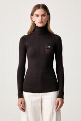 Elisabetta Franchi hosszú női pulóver lyocellel - barna 36 - answear - 124 990 Ft