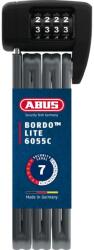 ABUS Bordo Lite 6055C SH hajtogatható kombinációs kerékpárzár tartóval - fekete - 85 cm