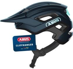 ABUS Cliffhanger MTB Kerékpáros Sisak Férfiaknak és Nőknek, Nagy Szellőzőnyílásokkal és TriVider Pántrendszerrel, Hegyi Kerékpározáshoz 54-58 cm