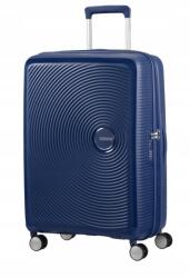 Samsonite Közepes bőrönd American Tourister Soundbox 67 cm sötétkék Tsa bővíthető (32G-41-002)