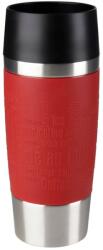 emsa 513356 Travel Mug Classic termoszpohár 360 ml, piros, 100% szivárgásmentes, Quick-Press zár, 360° ivónyílás, 4 óra meleg és 8 óra hideg (513356)