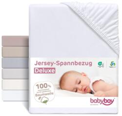 babybay frottír felhúzható lepedő fehér színben babybay Original kiságyhoz
