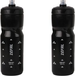 Zéfal Pack Sense Soft 80 szett 2 db puha szagtalan kerékpáros kulacs fekete 2x800 ml BPA mentes szilikon szívócsővel hegyikerékpárhoz