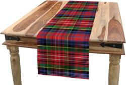 ABAKUHAUS Plaid asztali futó skót kockás mintával - többszínű - 40x225 cm