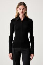Elisabetta Franchi hosszúujjú női lyocell - fekete 34 - answear - 85 990 Ft
