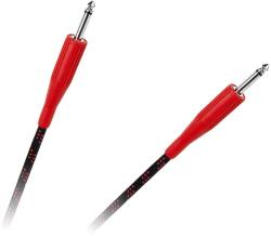 Cabletech KPO2758-3 Jack kábel, 6, 3mm mono jack dugó - dugó, szövet borítással, 3m (KPO2758-3)