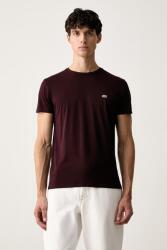 Lacoste t-shirt férfi pamut - burgundia S
