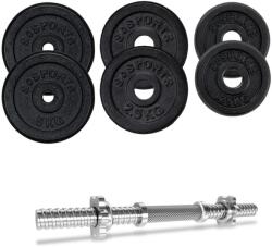 SCSports ScSPORTS® Súlyzó szett 20 kg súlyzórúd 2x2, 5/2x1, 25/2x5 kg (10000077) - gorillasports