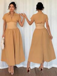 Shein Barna Klasszikus Bő Szabású Maxi Ruha Gallér Shein 44
