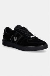 Philipp Plein Lo-Top Sneaker Retro Rebel sportcipő férfi velúr - fekete Férfi 45
