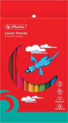 Herlitz Creioane colorate groase, mina 5 mm HERLITZ Jumbo, 12 culori/set