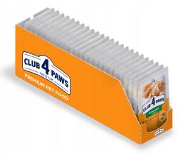 CLUB 4 PAWS Prémium tasakok felnőtt macskáknak Kacsa lében 24x85g
