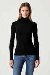 Elisabetta Franchi hosszúujjú női lyocell - fekete 38 - answear - 78 990 Ft