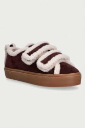 Inuikii Shearling Low Velcro sportcipő női velúr - burgundia Női 42