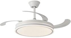 Rábalux 71364 LED ventilátor világítással Fluara | 60W integrált LED forrás | 4800lm | 3000-6500K | távirányítás | fényerőszabályzó | fehér
