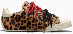 Converse Chuck Taylor LO OX Leopard sportcipő női bőr - bézs Női 36