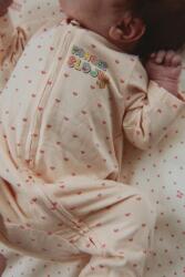 Konges Sløjd gyerek pamut elasztán rugdalózó BASIC ZIP ONESIE GOTS - rózsaszín 68