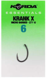 Korda Essentials Krank X Barbed pontyozó horog 6 (KES019)