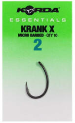 Korda Essentials Krank X Barbed pontyozó horog 2 (KES017)