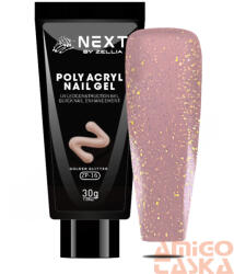  Next By Zellia Poly Gél / Acrylgel Zp-16 - Golden Glitter (ZP-16)
