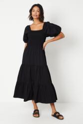 Dorothy Perkins Midaxi Fekete Ruha Bő Szabású Négyzet Alakú Nyakkivágással Dorothyperkins 38