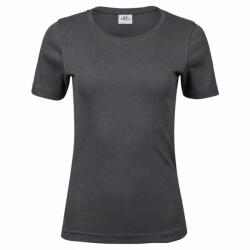 Tee Jays Tricou de damă cu mânecă scurtă Interlock - Gri închis | XL (TJ580N-1000182113)