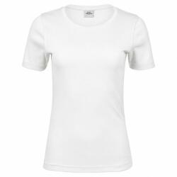 Tee Jays Tricou de damă cu mânecă scurtă Interlock - Albă | M (TJ580N-1000182213)