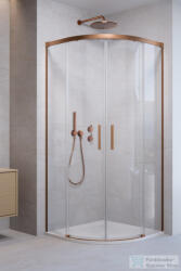 Radaway Idea 6 PDD 80x80 íves zuhanykabin, szálcsiszolt réz profil 387139-01-01+387141-93-01 (387139-01-01_387141-93-01)