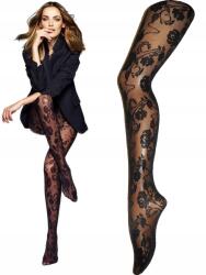 Veneziana Harisnyanadrág Veneziana Fiori 20 den 5-XL nero/fekete (r187/5#nero)