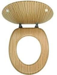 FERRO Mdf Wc ülőke, bambusz mintával (8590309047872)