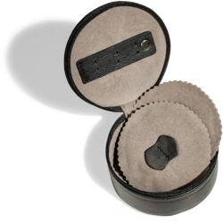  Valódi bőr ékszertartó doboz - 10, 5 cm fekete (26224-2)