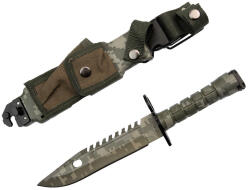 Depox Cutit de vanatoare DEPOX®, Jungle Beast, verde, 32.5 cm, teaca inclusa (2479)