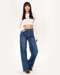 Nina Carter Blugi dama wide leg Nina Carter albastru J259 M8 (J259BLUE-36)