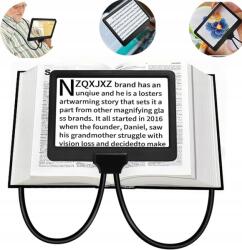  5X Kéz nélküli Nyak Olvasó Nagyító Nzqxjxz XT-68 (lupa z podświetleniem)