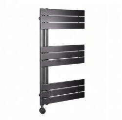 WENTOREX Asymmetric Electric 400 Watt elektromos törölközőszárító radiátor (fekete - 500 mm) (3861615B04005) - latvanykandallo