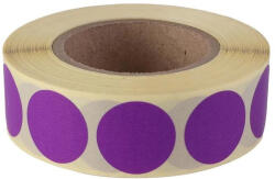 Etikett címke, 20mm, körcímke tekercses, 1000 címke/tekercs lila (67712) - printsisters