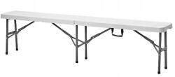 Sweden Összecsukható kerti pad White 183x43x28cm Hdpe műanyag (swe_790230_gam)