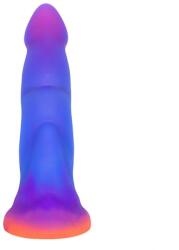 Passion Labs Fantasy Dildo cu Ventuza, Silicon Medical, 22 cm, Design Cosmic