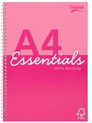 Pukka Pad Spirálfüzet, A4, vonalas, 80 lap, PUKKA PAD ˝Unipad Essentials Jotta˝, vegyes