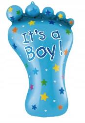 PartyPal Boy Baby shower Születés Fólia lufi Láb 79cm fiú hélium
